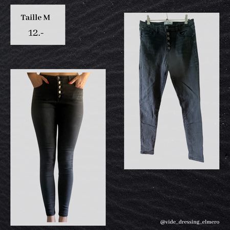 Pantalon gris/noir