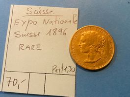 SUISSE : EXPO NATIONALE SUISSE 1896 - RARE