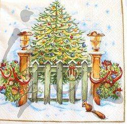 Tovaglioli: Serviette weihnachtsbaum (w313) 2Stk. – Nuovo (secondo la descrizione) da Schlatt TG venduto da kreativ-atelier