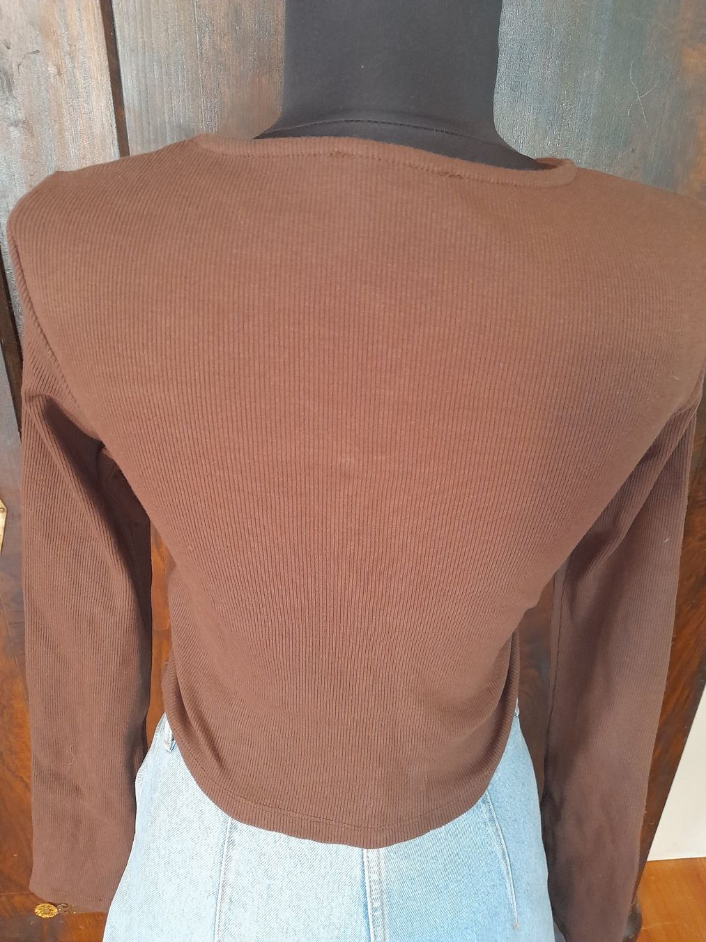 Maglioni & Felpe: braunes Shirt . Baumwolle . S/M . – Usato da Leuggelbach venduto da schmetterlings-fee 1