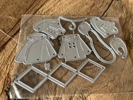 Neues Stanzschablonen-Set Baby-Garderobe, Baby-Kleider