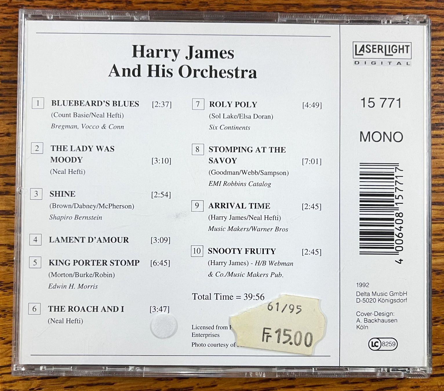 CD: Harry James - His Orchestra - CD – Usato da Oftringen venduto da Vucki 1