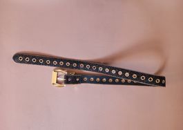 Strass-Gürtel Goth Punk Gothic schwarz - Ceinture strass
