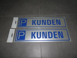 2x Schild "P Kunden"                      * NEU / OVP *