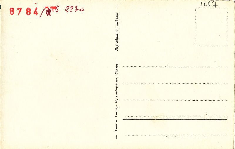 Ansichtskarten: Braunwald Ortstockhaus + c1955 – Gebraucht aus Emmenbrücke von teestube 1