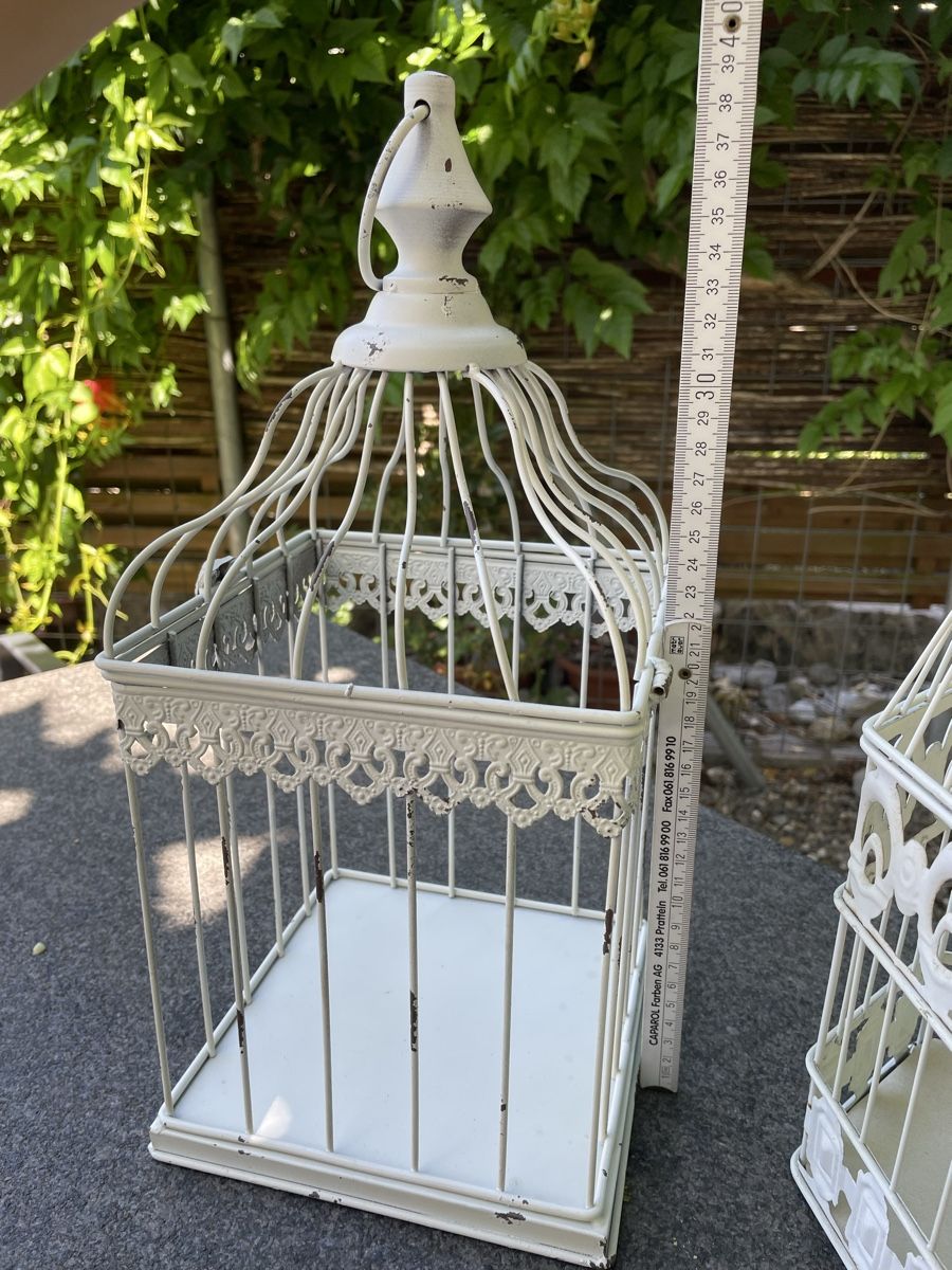 Casette per uccelli: 2x Shabby Chic Vogelkäfig Deko Kerzen – Usato da Niederbüren venduto da poschti 4