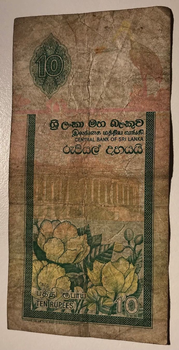 Banconote: Sri Lanka 10 Rupees 2006 – Usato da Algetshausen venduto da Carrhard 1
