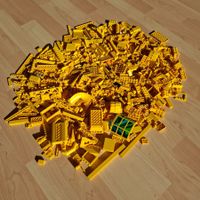 LEGO Bausteine gelb gemischt 1 kg