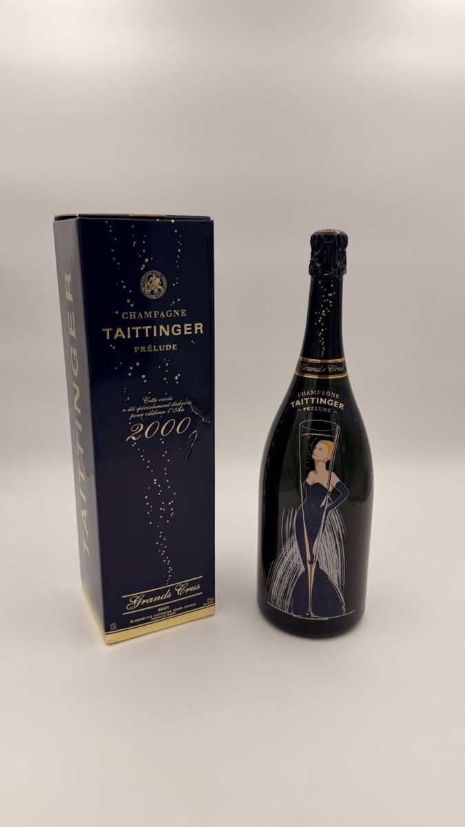 Taittinger Spirituosen: Champagne Taittinger Prelude 2000 Grans Crus mit Box – Neu (gemäss Beschreibung) aus Rotkreuz von perlengott