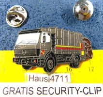 MERCEDES LKW MÜLLWAGEN BERN AUTO PIN MIT SECURITY-CLIP VINTA
