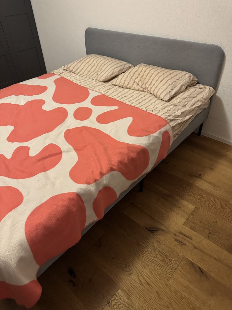Ikea Letti: Bed frame grey good condition size 160cm x 200cm – Usato da Basel venduto da inn_cb26 2