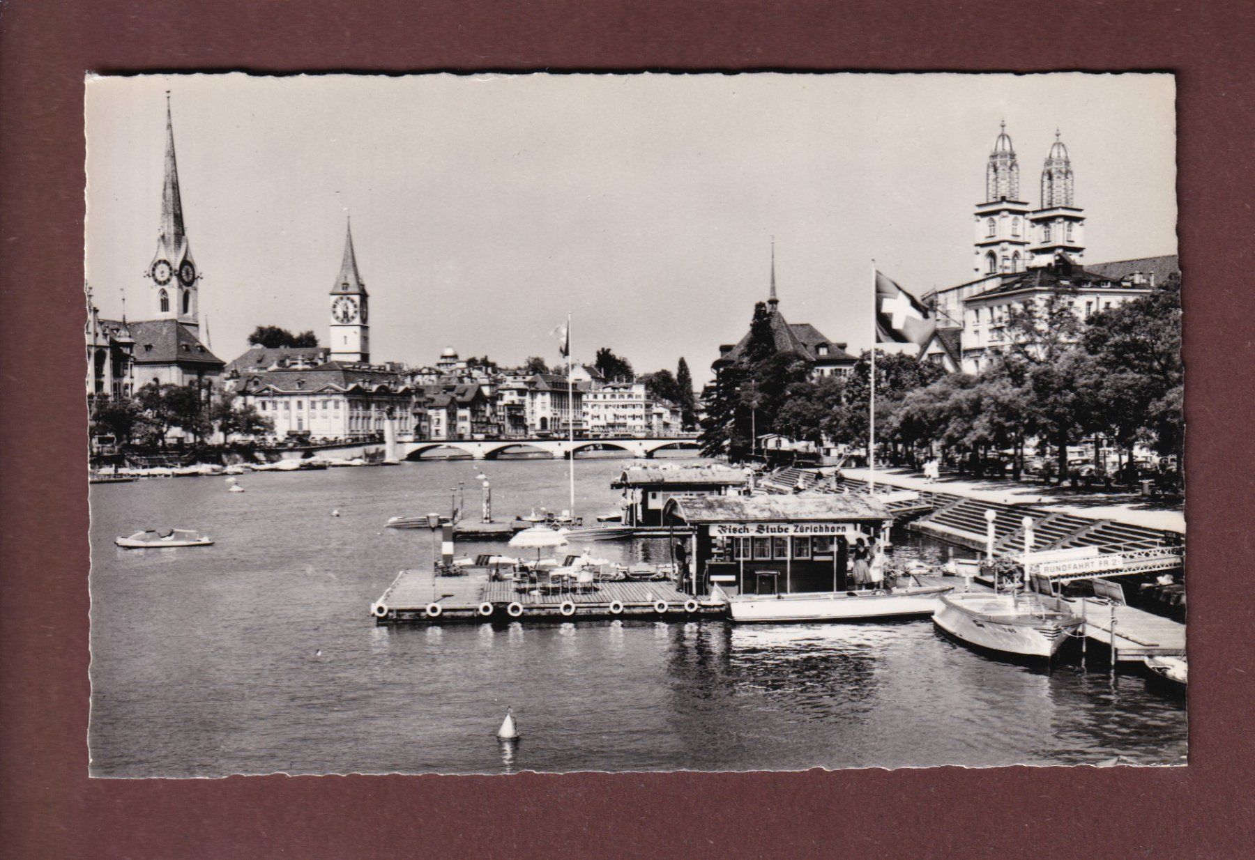 Cartoline postali: ZÜRICH - An der Limmat – Usato da Pully venduto da nicecards-shop