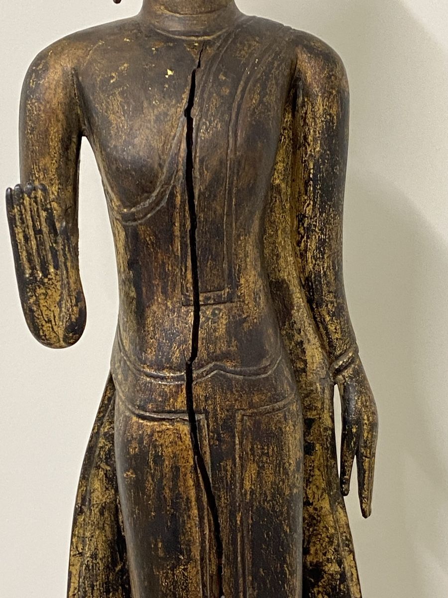 Sculture & Statue: Antike Buddha Statue aus Holz, Asien – Usato da Dietikon venduto da brocki-eyra 2