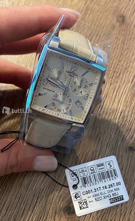 Certina Orologi: DAMENUHR, CERTINA DS PODIUM SQUARE – Nuovo e nell'imballaggio originale da Obergerlafingen venduto da audi991 2