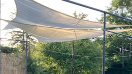 Sonnensegel weiss 3.6m 3 Stück