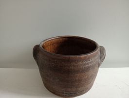 Vintage Blumentöpfe Vase Braun Keramik W. Germany 70er