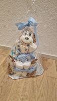 Windeltorte Affe blau, Geschenk zur Geburt, Neuwertig!