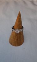 Edelstahlring mit Zirkonia Grösse S