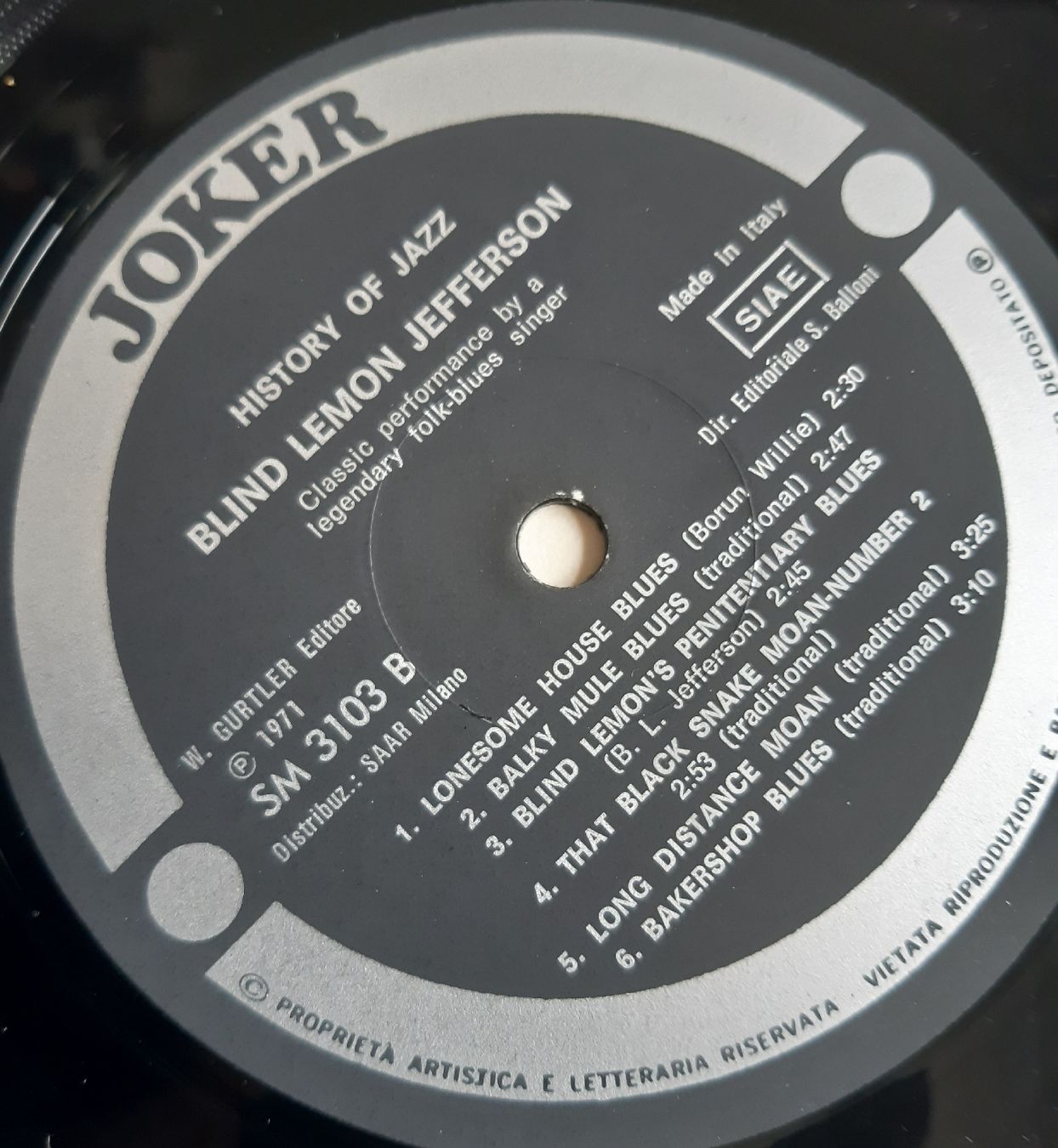 Schallplatten: BLIND LEMON JEFFERSON: Same – Gebraucht aus Frick von kyb_yq8h 3