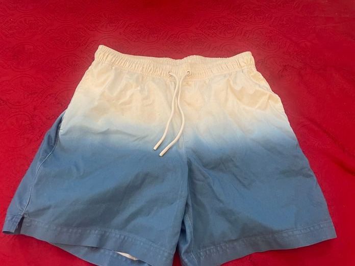 C&A Costumi da bagno: Junge Badehose S weiss blau – Usato da Bergdietikon venduto da antovale