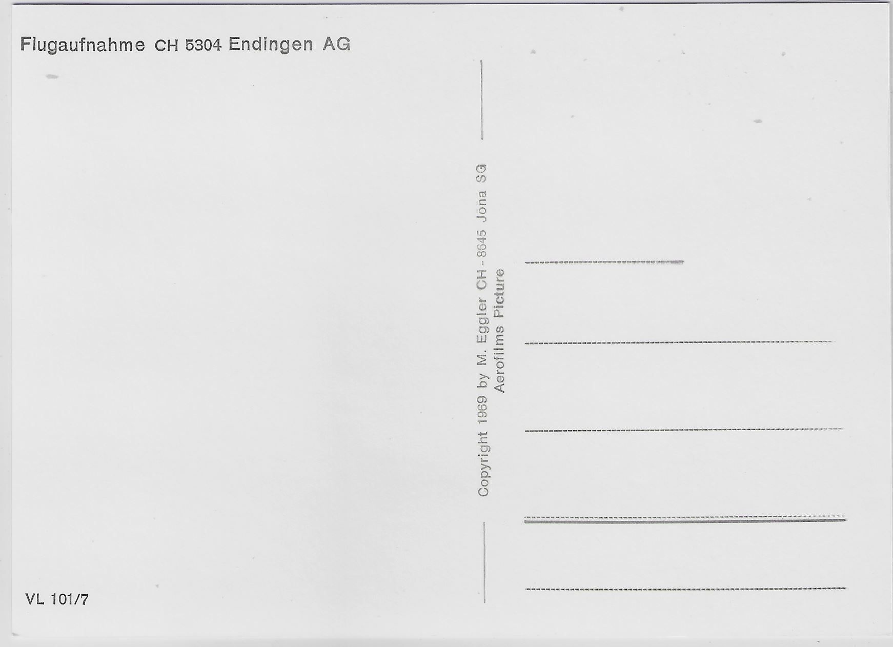Ansichtskarten: Flugaufnahme Endingen AG – Antik aus Ettingen von Kartenplanet 1