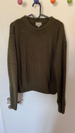Strickpullover von Yes or No, Gr. M, Olivgrün