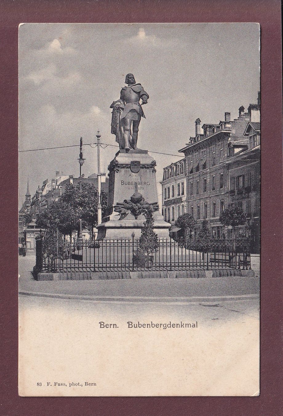 Cartoline postali: BERN - Bubenbergdenkmal – Usato da Pully venduto da nicecards