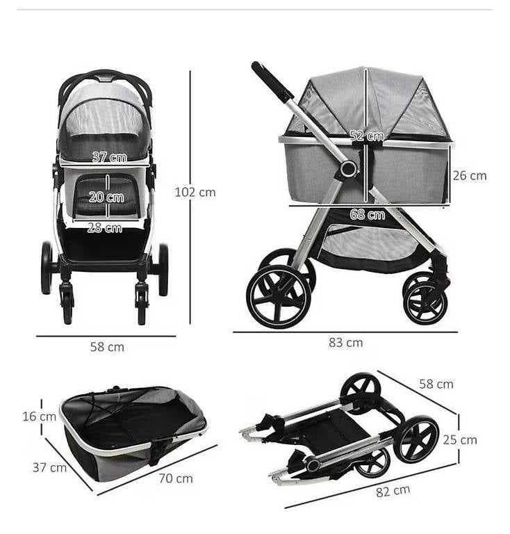 Carrozzine: Hundebuggy 3in1  – Nuovo e nell'imballaggio originale da Wittenbach venduto da cloclo4 3