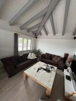 Grosses Sofa - Braun 3-Teiler