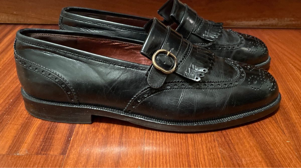 Scarpe da uomo: Schwarze Loafer mit Schnalle, Grösse 41 – Usato da Küsnacht ZH venduto da francivass 1