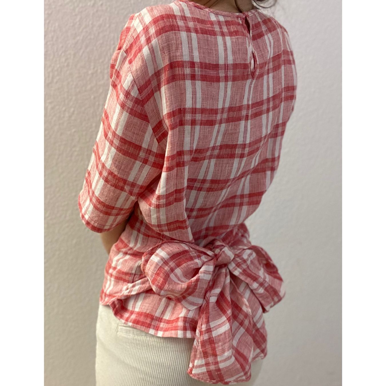 Top: SALE: GINGHAM LEINEN TOP – Nuovo (secondo la descrizione) da Schlieren venduto da notkrys