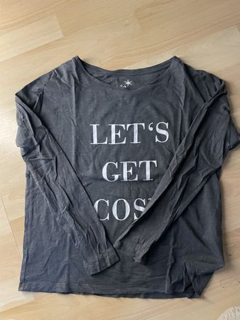 Juvia Langarmshirt Grösse XS/S Let's get cosy" grau
