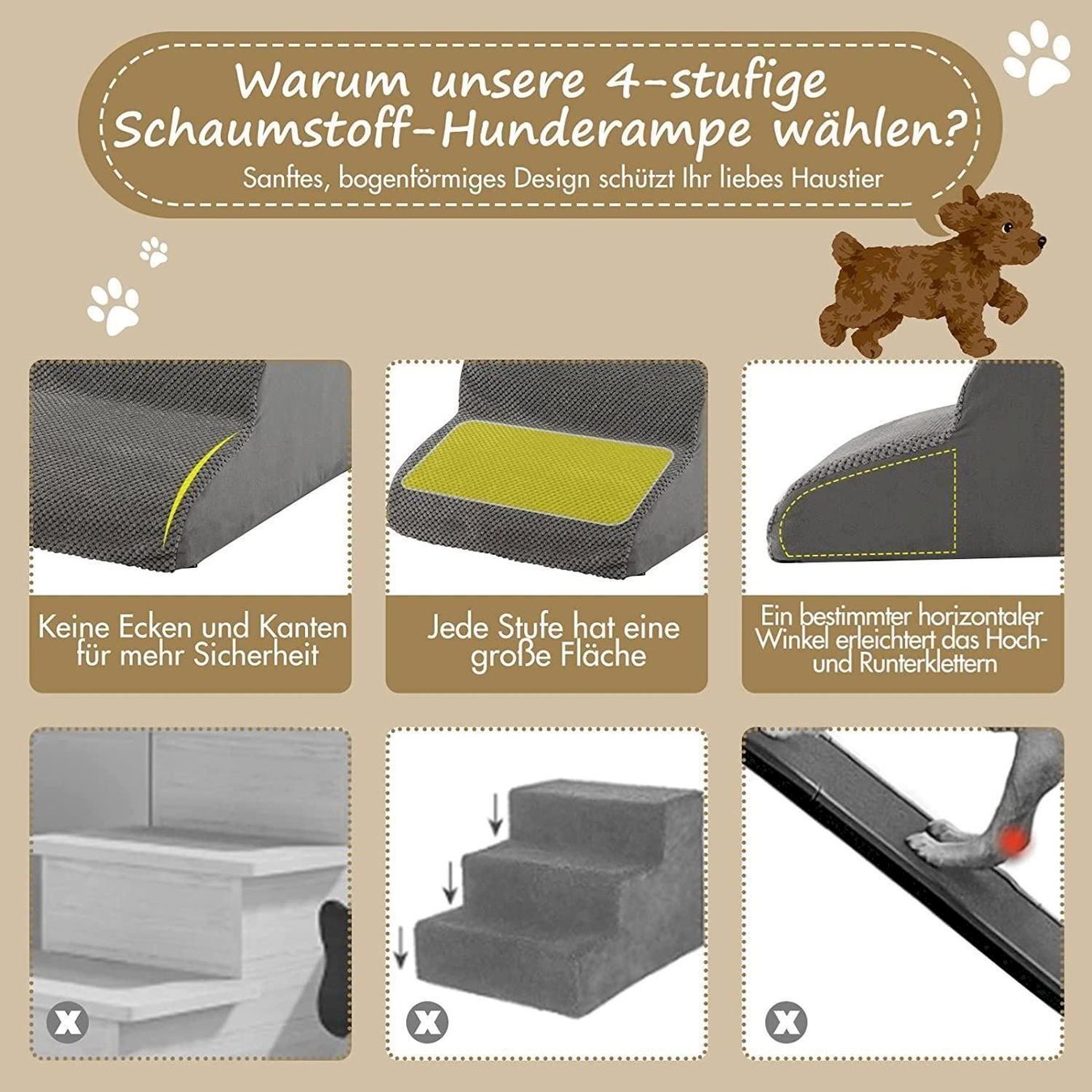 Altro in Accessori per animali: COSTWAY Hundetreppe GRAU – Nuovo e nell'imballaggio originale da Bottighofen venduto da zaap 3