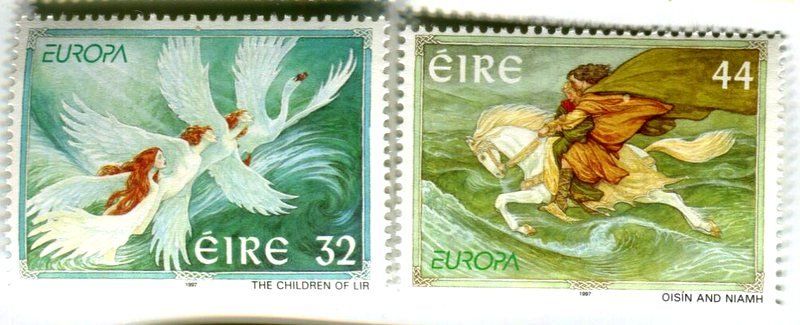 Tutti i francobolli: Briefmarken "Mythen & Sagen". Irland – Nuovo e nell'imballaggio originale da Basel venduto da Butsch5