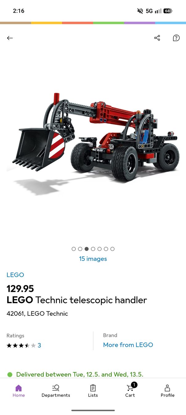 Lego Baukästen: LEGO Technic Telescopic Handler 42061  – Gebraucht aus Glattbrugg von har_jgc7 4
