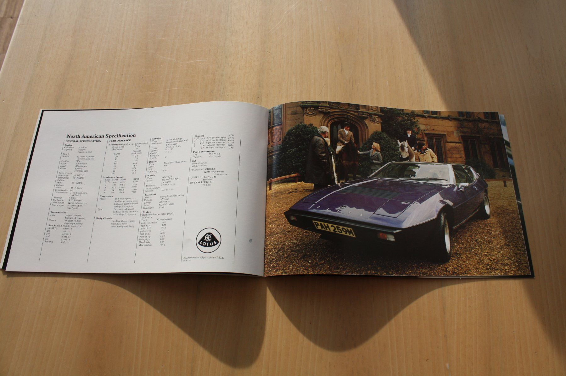 Lotus Documenti: Lotus Elite Prestige Prospekt 1976 – Usato da Wikon venduto da erwin400 5