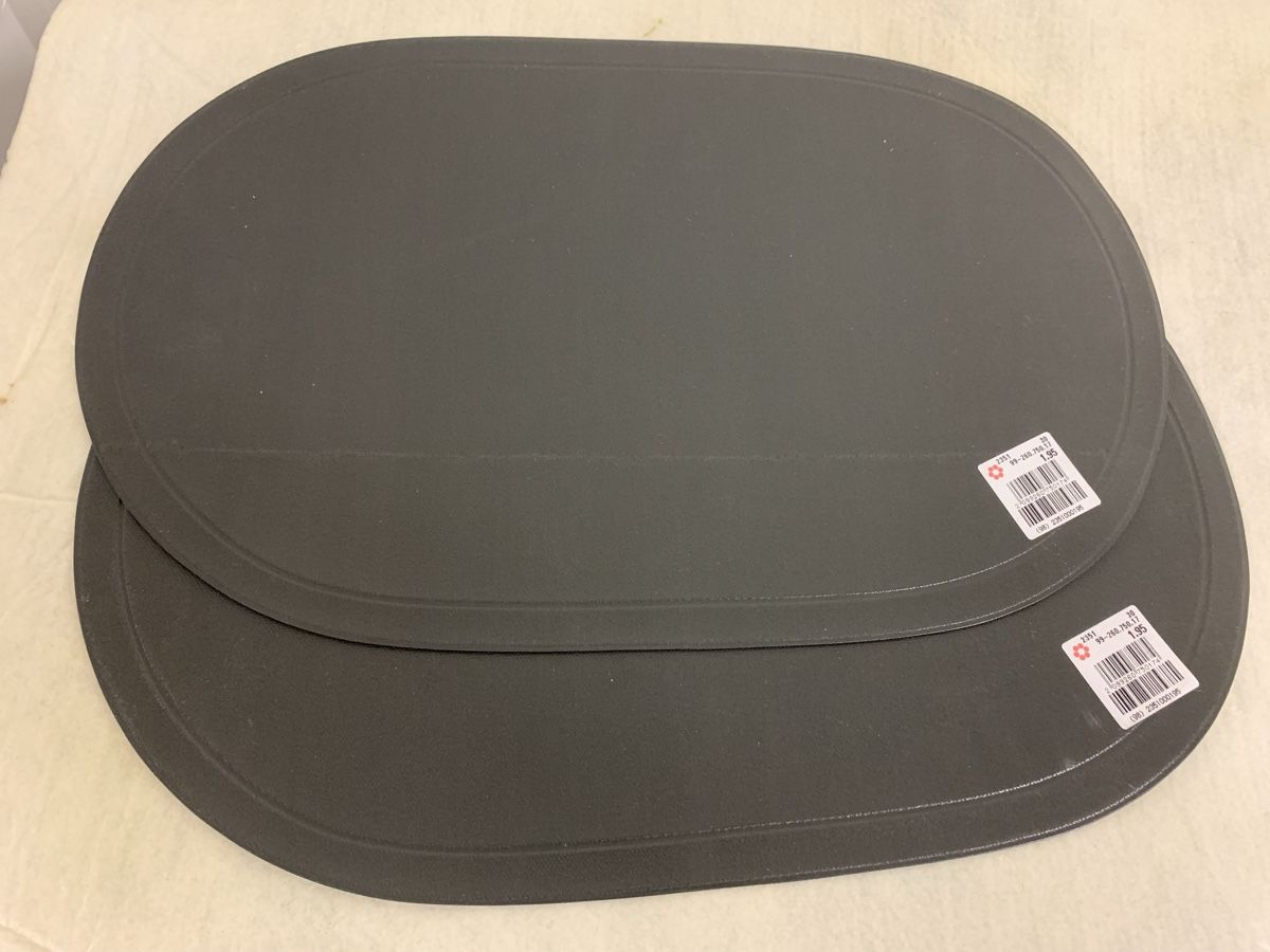 Tischset: 2x Tischsets oval schwarz  (45x30cm) – Neu und originalverpackt aus Erlenbach ZH von Ritschly 1