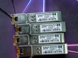 4x HP ProCurve J8177C – 1G SFP RJ45 Transceiver Modul