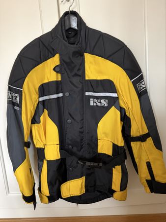 iXS Motorcycle Jacket, Yellow/Black, Size S
