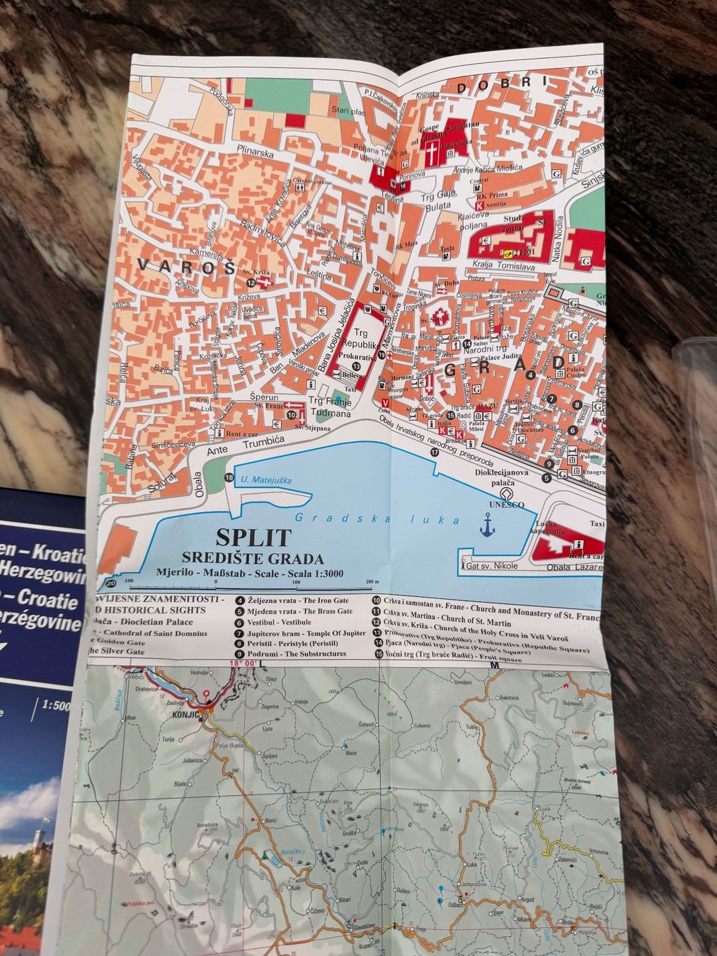 Cartes géographiques & atlas: Auto Karte Dalmatien Süd – D'occasion à Nussbaumen AG par normajeanbaker 3