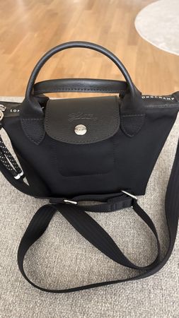 Longchamp Le Pliage Handtasche Schwarz gute Zustand