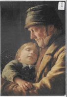 Albert Anker - Grand-pere et petit-enfant