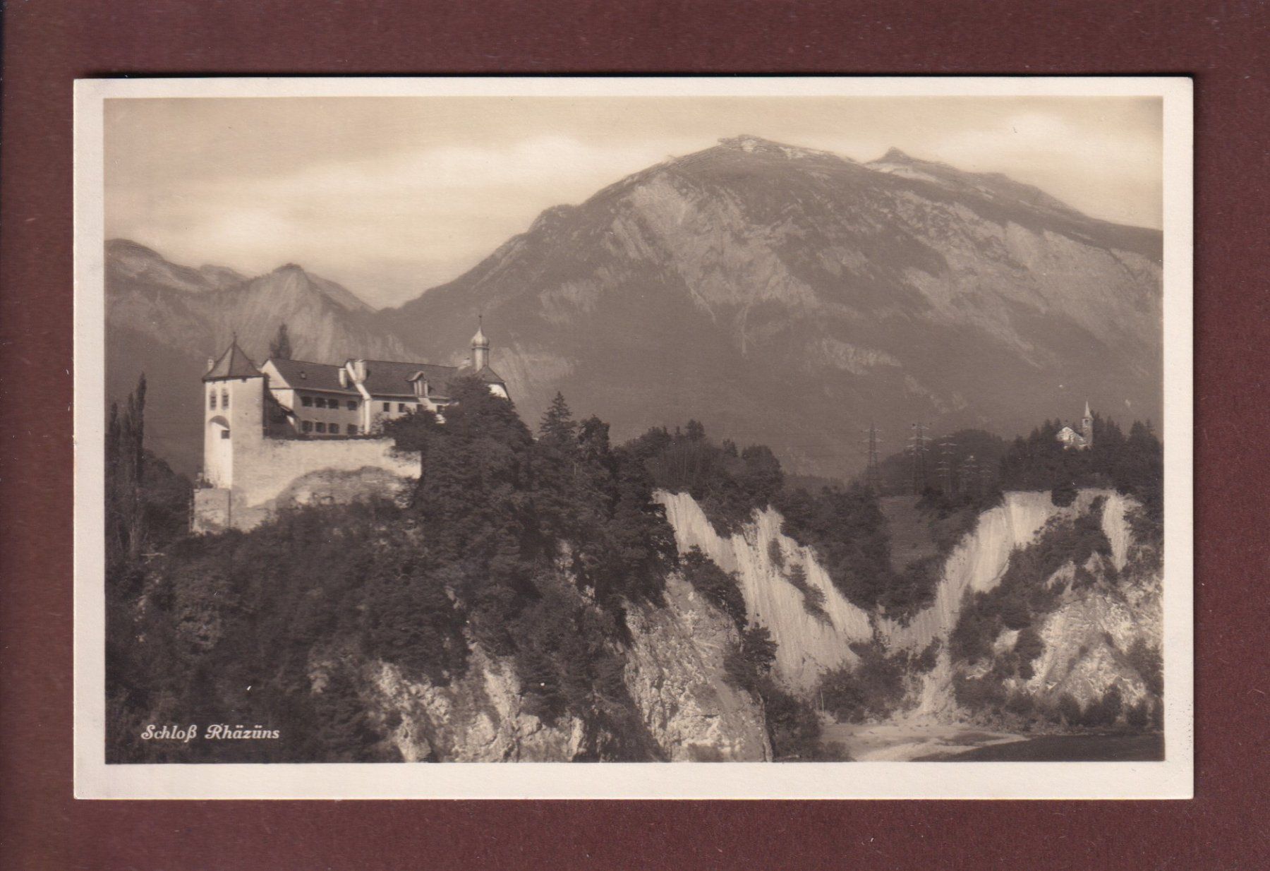 Ansichtskarten: SCHLOSS RHÄZÜNS – Gebraucht aus Pully von nicecards
