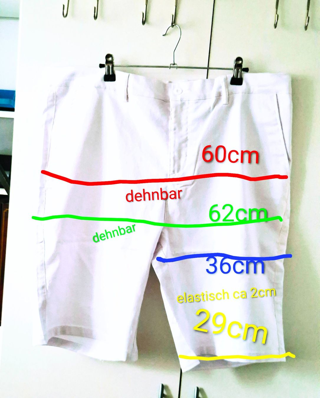 Pantaloni: Sommer Herren  Shorts weiss gr 40 eher grosse grösse – Nuovo (secondo la descrizione) da Reinach AG venduto da nicki024 3
