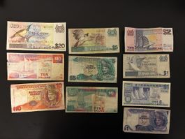 10 verschiedene Banknoten