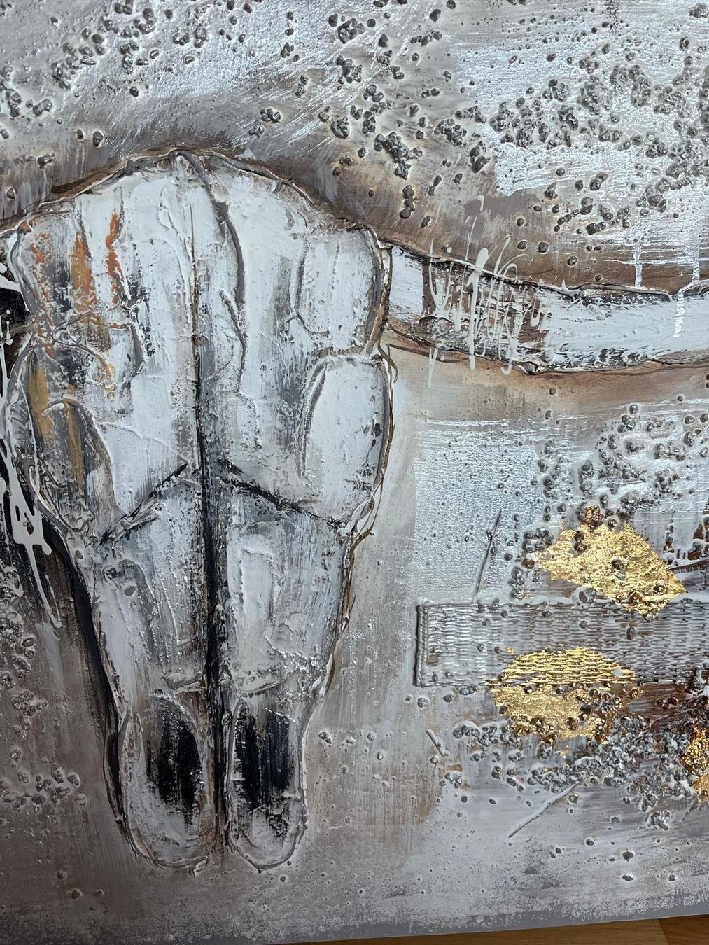 Foto & Immagini: Big longhorn skull painting – Usato da Niederglatt ZH venduto da HaloHos 2