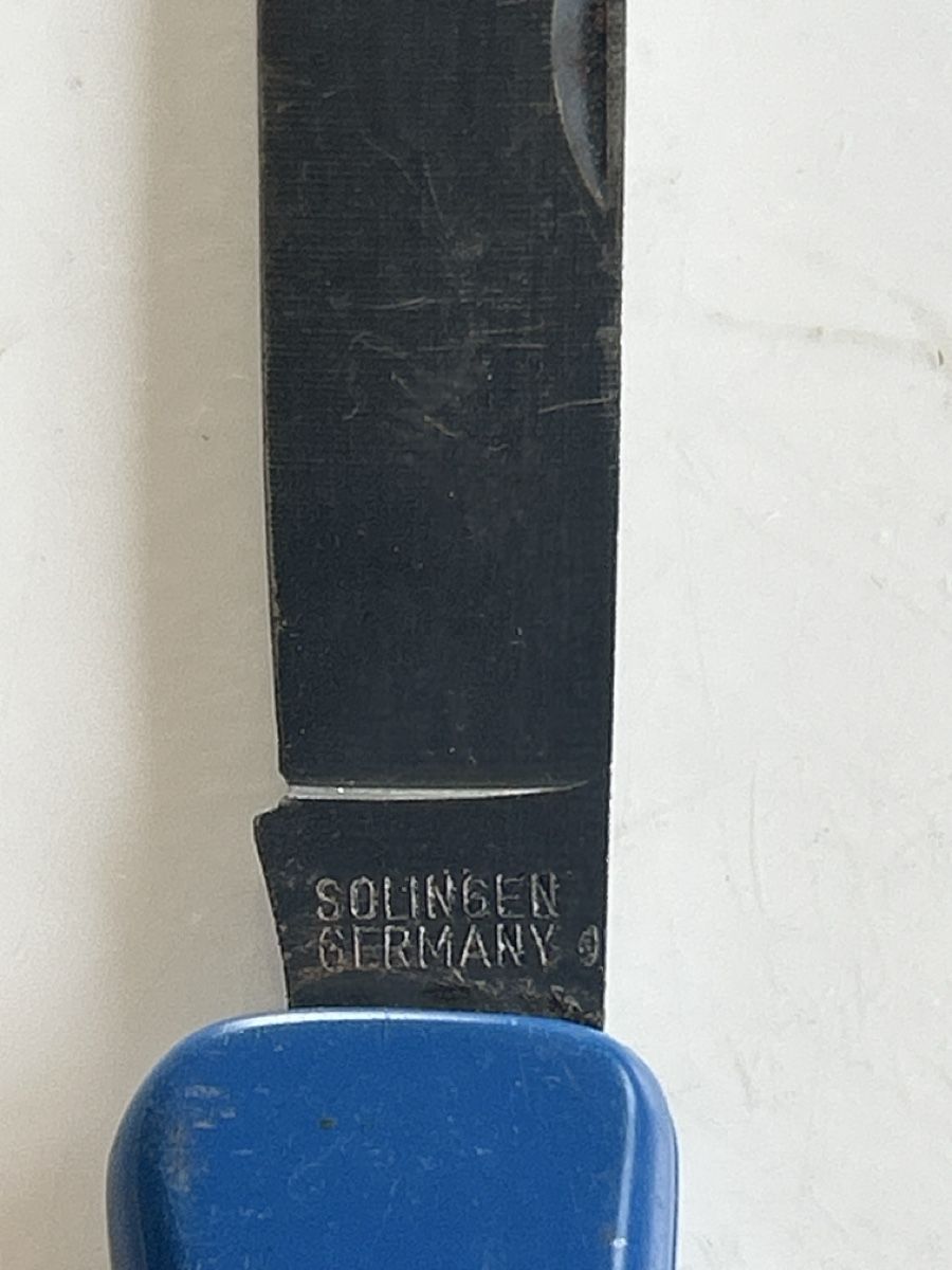 Solingen Coltelli tascabile: Klappmesser Solingen Germany Villforth blau (S24) – Usato da Neuenhof venduto da bro_9zsg 1