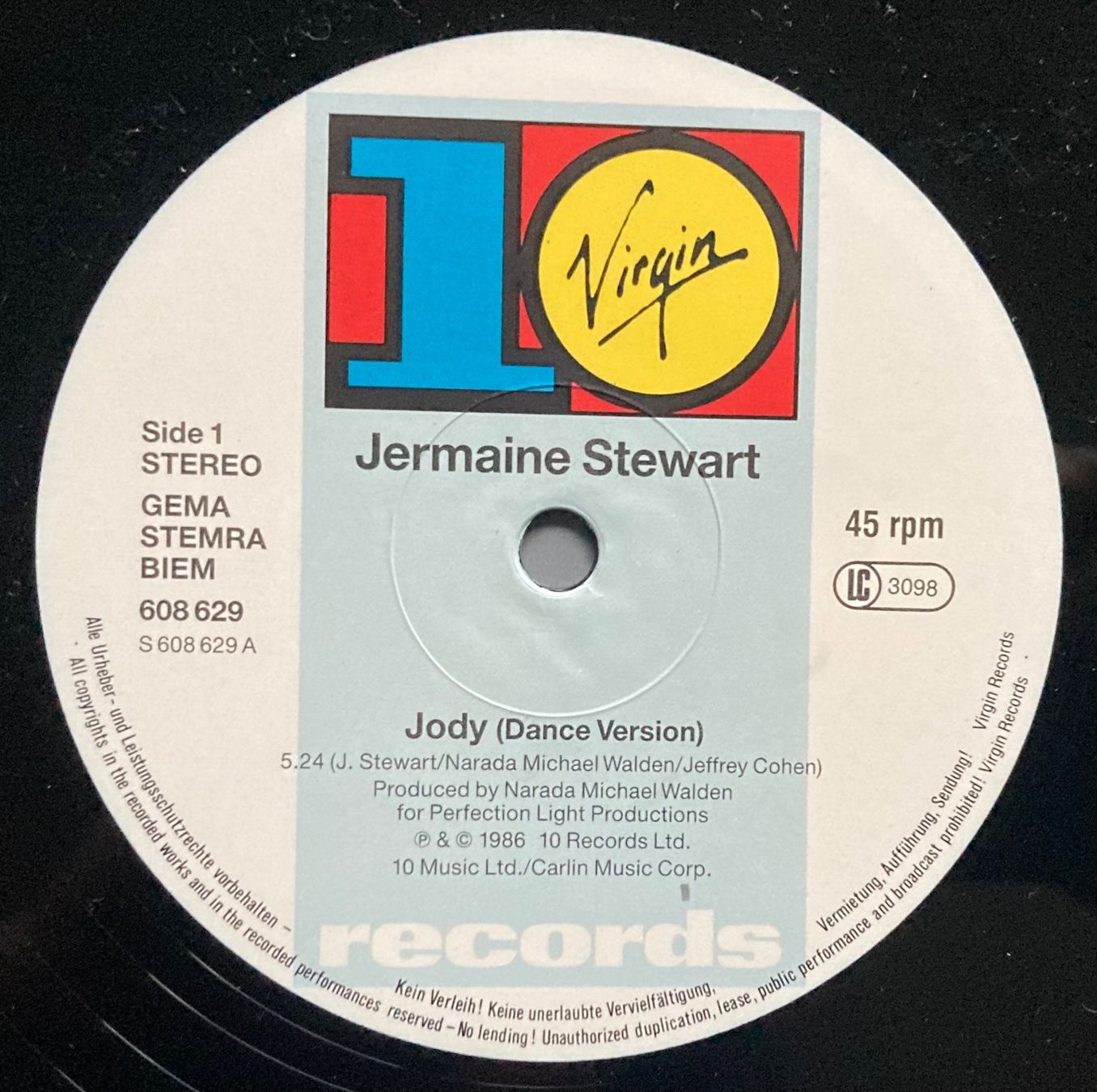 Vinyles: JERMAINE STEWART - JODY – D'occasion à Poliez-Pittet par Newtown-Records 2