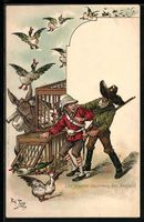 A. Thiele: Les pigeons courriers des Ang