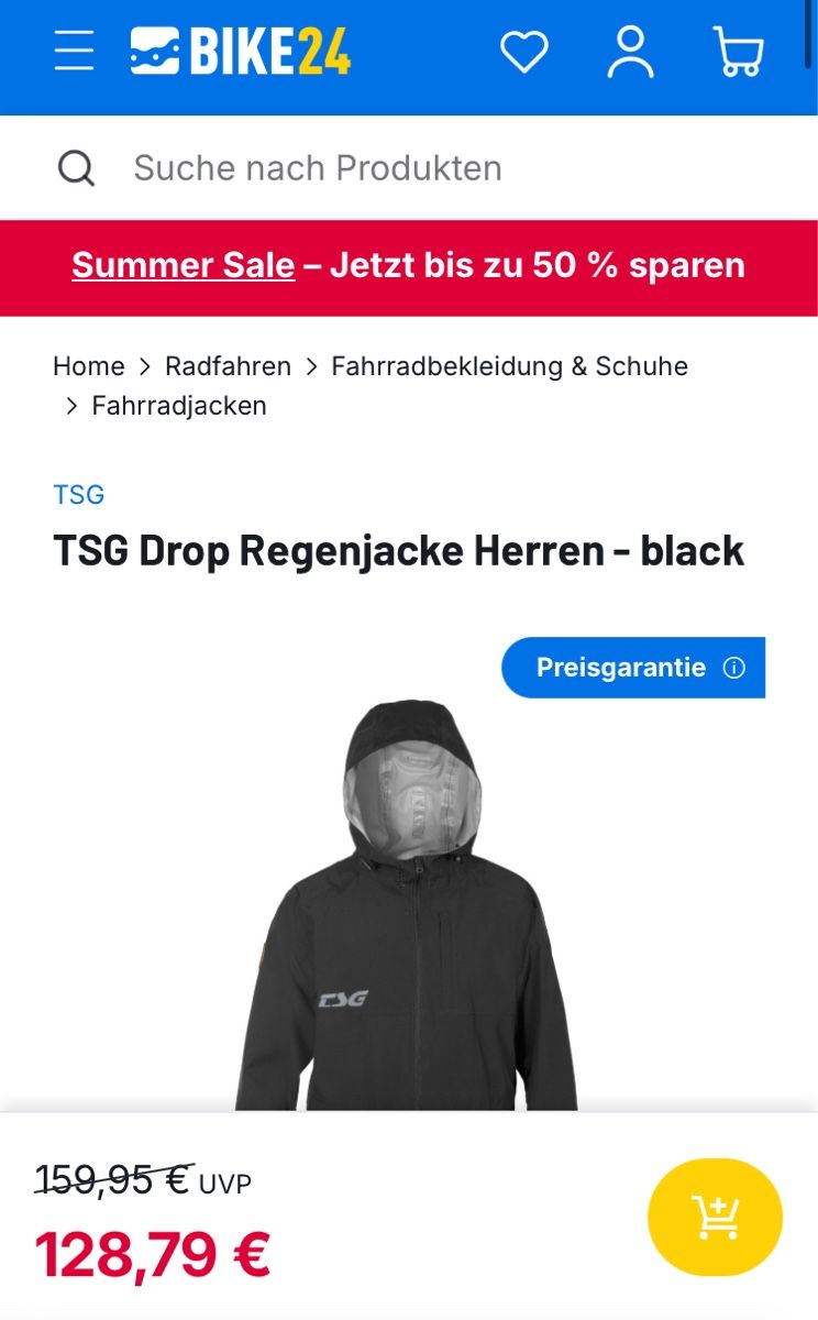 Giacche: TSG Drop Schweizer Velo Regenjacke Grösse XS/S – Nuovo (secondo la descrizione) da Bühler venduto da Princess2016 8